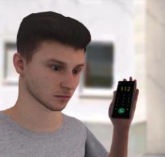 Mężczyzna dzwoniący pod numer alarmowy 112.