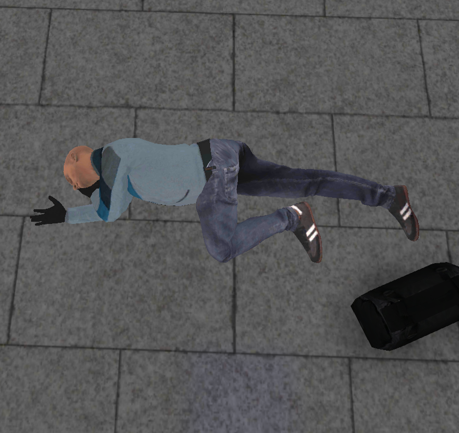 mezczyzna w pozycji bocznej ustalonej