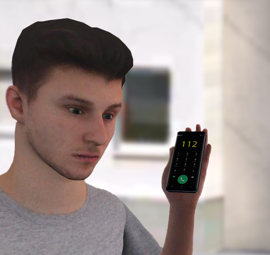 Mężczyzna dzwoniący pod numer alarmowy 112.